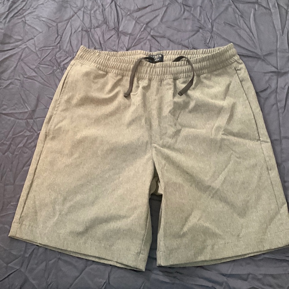 J. Crew Flex 7 inch nylon shorts, 28 waist. Grey